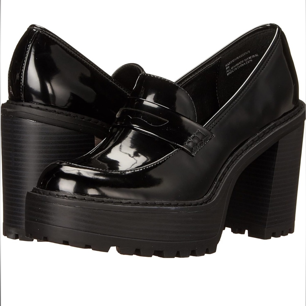 Steve Madden Kimberley Black Patent Pump Loafers